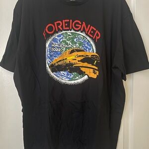 Foreigner World Tour 2022 Black Graphic Tee